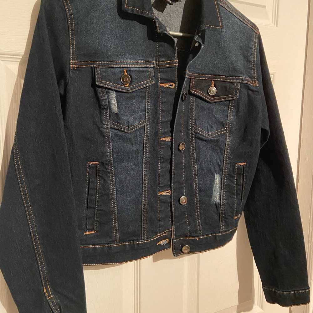 NWOT Dark Blue Denim Jacket